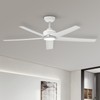 ocioc Ceiling Fans with Lights, 52 inch White Ceiling Fan