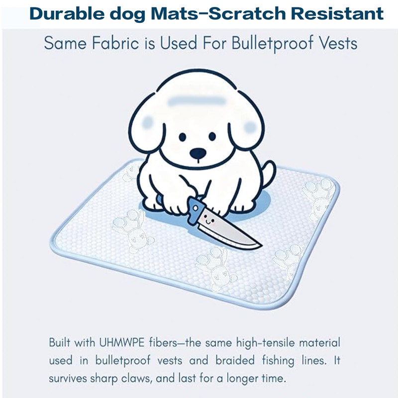 YOFANG 40"×28" Cooling Mat for Large Dogs,Self Cooling Q-Max>0.5 Crate