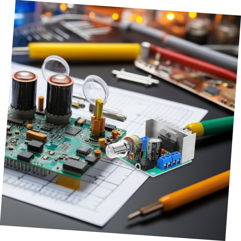 BIUDECO Dual Channel Power Amplifier Stereo Board Led Indicator Output