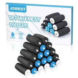 JOREST [20 Pcs] Electronic Foot File Refills, 8 Extra Coarse & 8 Regular & 4 Soft,Replacement Roller for Foot Scrubber Callus Remover, Ped Egg Powerball, Compatible with Amope Pedi Pefect Foot Sander