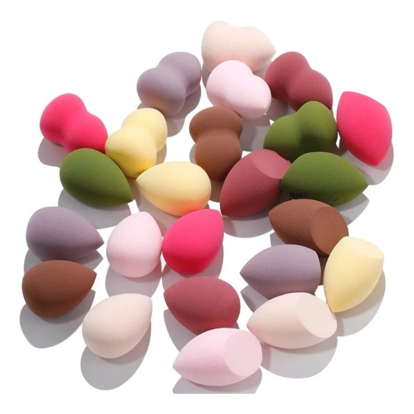 Esponjas Para Maquillaje Aplicador Maquillaje Base Blender Color 12 Esponjas