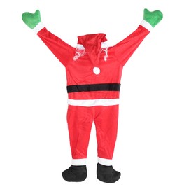 Flannelette Father Christmas Decoration Clothes Christmas Home Decoration OrnamentsChristmas Decoration Clothes