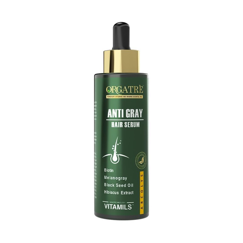 Generic Generic Anti-Gray Hair Serum With Arcolys, Melanogray, Black Seed