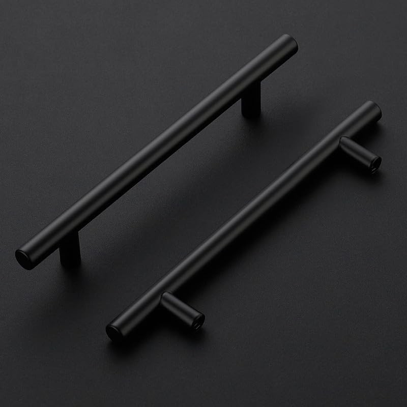 Ravinte 15 Pack Kitchen Cupboard Handles Black Cupboard Handles 128mm