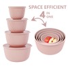 BoxedHome 4.97 Quarts Mixing Bowls with Lids Set, 4 Packs