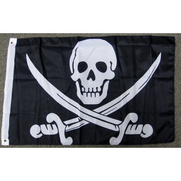 Calico Jack Rackham Flag 2x3 Pirate Jolly Roger 2'X3' F1105