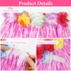Aomig Hawaiian Grass Skirt, 5 Pcs Hawaiian Garlands, Tropical Fancy