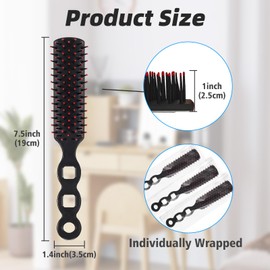 Liubeili 110 Packs Hair Brushes Bulk for Homeless Anti Entangling Hair Brush Massage Comb for Homeless Shelter Airbnb Hotel Nursing Home Charity Church Individually Wrapped