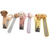 MDC Dog Face Nail Clippers Set Portable Cute Nail Clippers with Nail File, 1 Piece, Brown Face Set / MDC 강아지얼굴 손톱깍이세트  네일파일 포함 휴대용 귀여운손톱깍이, 1개, 브라운얼굴세트