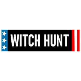 Witch Hunt Bumper Sticker Witch Hunt Sticker