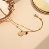 YeGieonr Birth Flower Double Layer Bracelet for Women, Stainless Steel