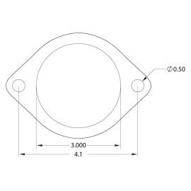 GrimmSpeed Downpipe to Catback 3" 2-Bolt Double Thick Gasket   076001