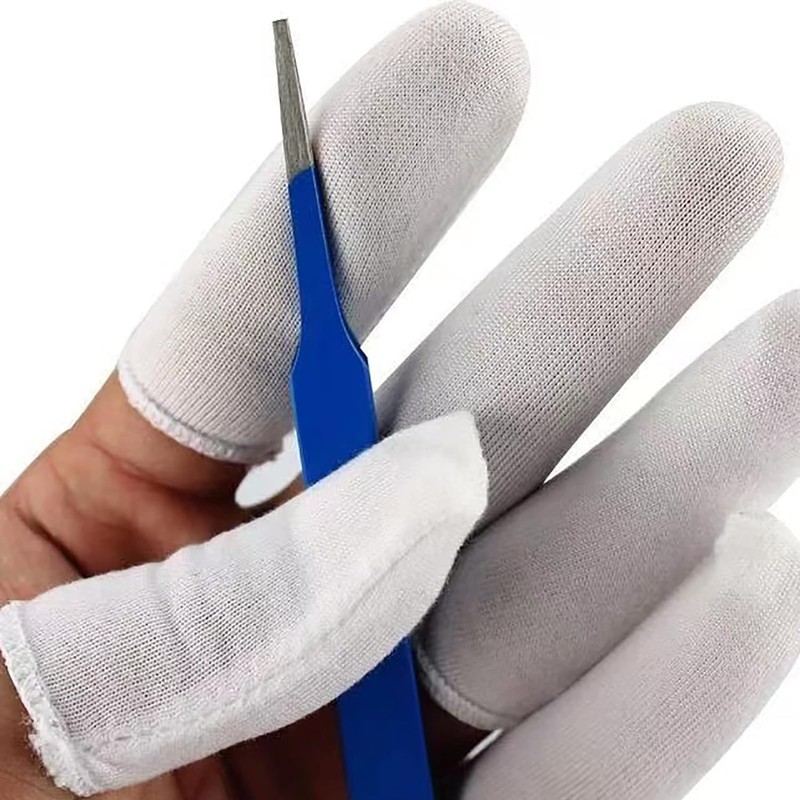 Pack of 100 Cotton Finger cots Protect Fingers Comfortable and