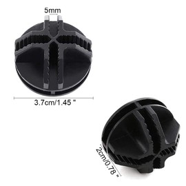 Luabue 40 x Connectors for Boltless Shelving System, Plastic Connector for DIY Boltless Shelving System, Round Connectors, Boltless Shelf, Black Plastic Plugs for Shelves, Storage Shelves