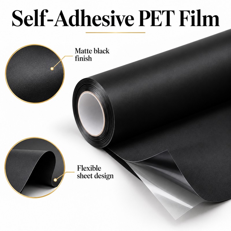 Blackout Window Film for Bedroom Privacy – Self-Adhesive Light Blocking