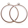 joybest 4 Pieces 6 Inch Round Embroidery Hoops Display Frame