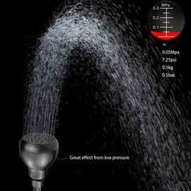 Nuodan High Pressure Shower Head - Powerful Bathroom Pressure Boosting Showerhead - Perfect Universal Replacement for Rain Shower Heads(Oil Rubbed Bronze)