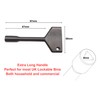 Decoralin Triangular Key for Lockable Wheelie Bins, Elevator Door, Fireplace,