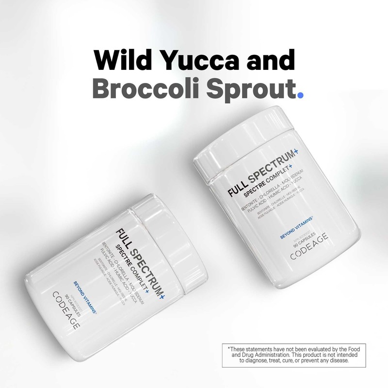 Codeage Full Spectrum+ Systemic Binder Supplement - Activated Charcoal Pills,