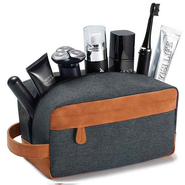 Lizzton Travel Toiletry Bag for Men Hanging Dopp Kit Water