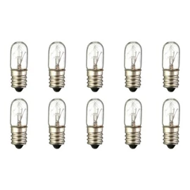 CEC Industries #3T4/120V Bulbs, 120 V, 3 W, E12 Base, T-4 Shape (Box of 10)