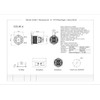 Metzler - Pressure Switch 25mm - LED Ring Lighting Blue