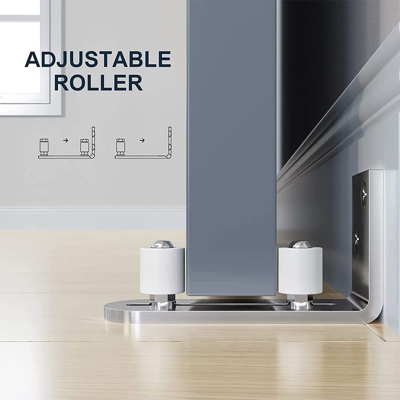 Niciksty Floor Guide Sliding Door Adjustable Floor Roller Guide with