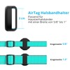 SUPMEGA AirTag Hundehalsbandhalter, [Slide on Collar] [Nicht baumeln] Kompakte Schutzhülle