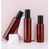 2Pcs 120ML/4OZ Brown Lotion Pump Bottle with Black Press Pump