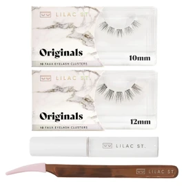 Lilac St Originals Starter Kit Natural Faux Eyelash Clusters (10mm & 12mm) Lash Glue & Lash Applicator