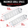Rolling Grill Basket, New Opening Design, Extra Sturdy Cylinder Grilling
