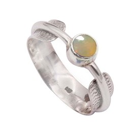 JEWELSTREZORO Opal Edelstein 925 Sterling Silber Herren & Damen Geschenkartikel Handgefertigter Schmuck TSR370BE_6 (52 (16.6))