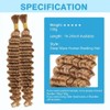 Boho Braids Blonde Human Hair Extensions - Deep Water Wave,