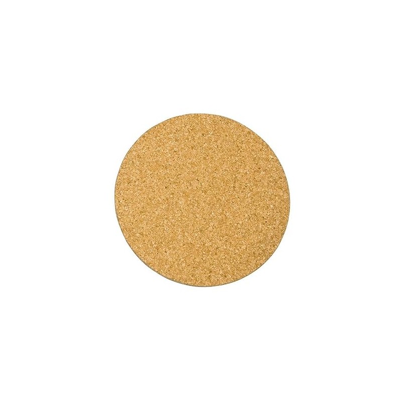 Zeller Present 01110 Cork Coasters, Round, Diameter 11 cm, Natural