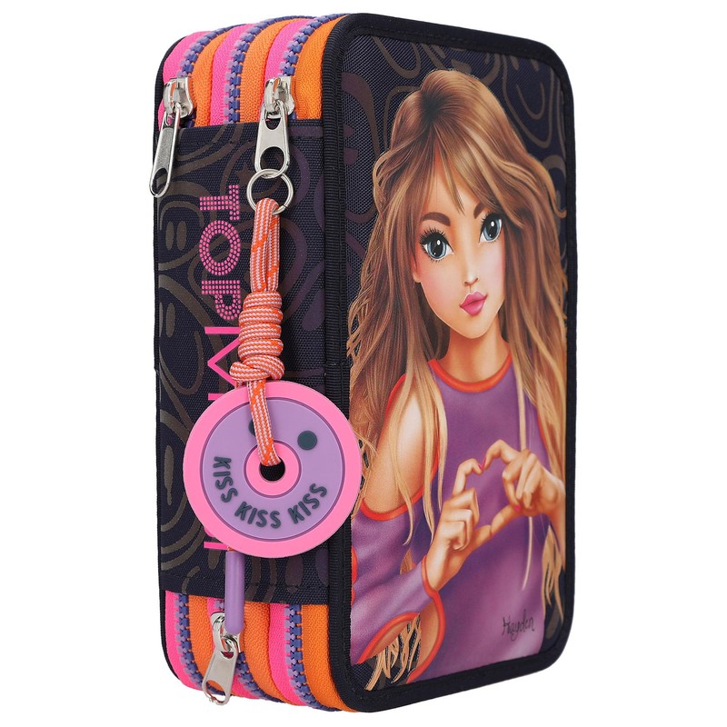 Depesche 12597 TOPModel Night Light Filled 3-Compartment Pencil Case with