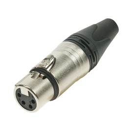 NEUTRIK - CONNECTEUR XLR 4 POINTS FEMELLE ARGENTE NICKEL