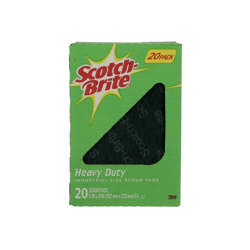 Scotch Brite 3M Heavy Duty Scouring Pads 6"X 9" Heavy