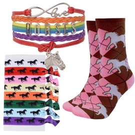 Christmas Gifts For Women,Horse Stuff,Horse Gifts For Women,Christmas Gifts For Horse Lovers,Horse Lover Gifts For Women,Horse Novelty Socks Women,Horse Bracelet,Horse Themed Gifts,Horse Decor