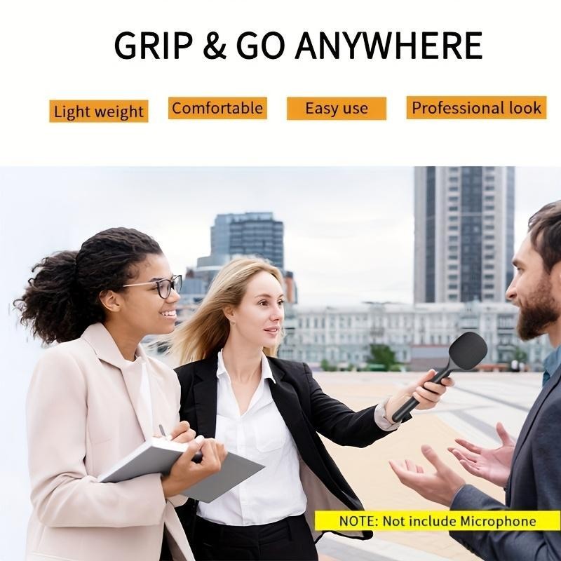 Portable Handheld Microphone Holder, Durable ABS Wireless Microphone Holder, Microphone