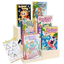 Pen Control Training Book - Busy Book for Toddlers with Learning Activities for Pencil Control and Handwriting Practice - Type: Maze