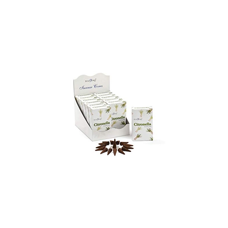 37174 Citronella Incense Cones, 15 Cones x 12 Packs
