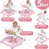 Foldable Baby 5-in-1 Activity Walker - Rocker, Activity Center, Bouncer,