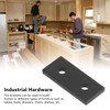 10PCS Flat Tie Plate Aluminum Alloy 2 Holes Rustproof Anti