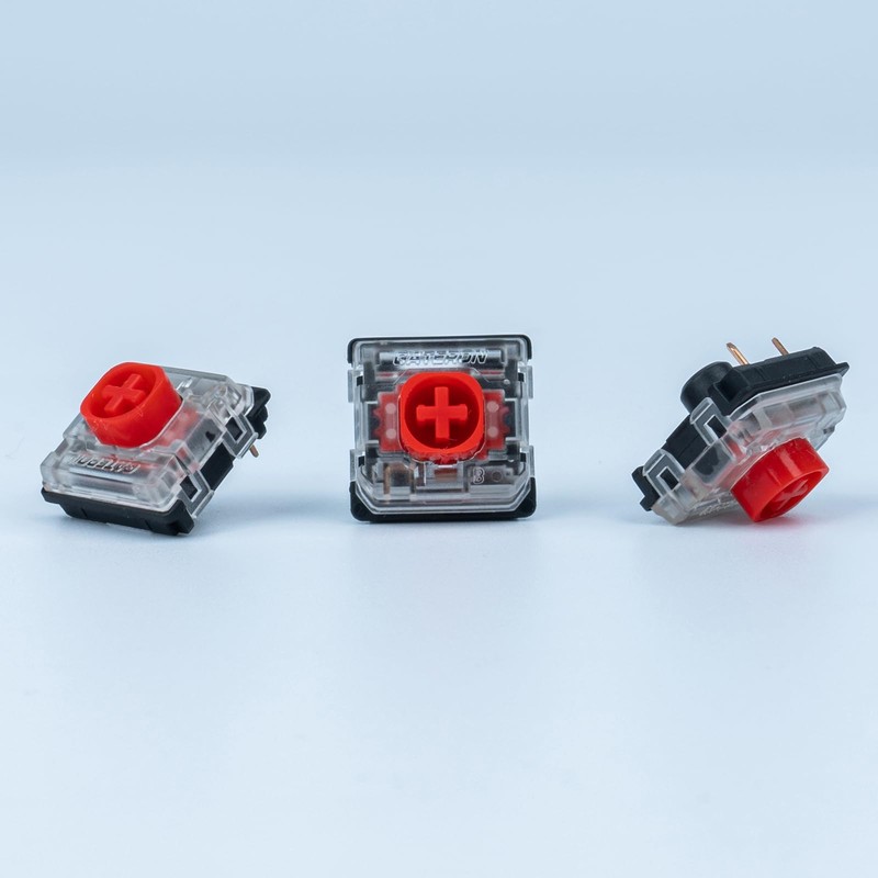 GATERON KS-33 Low Profile Red Silent 2.0 Keyboard Switches, Linear