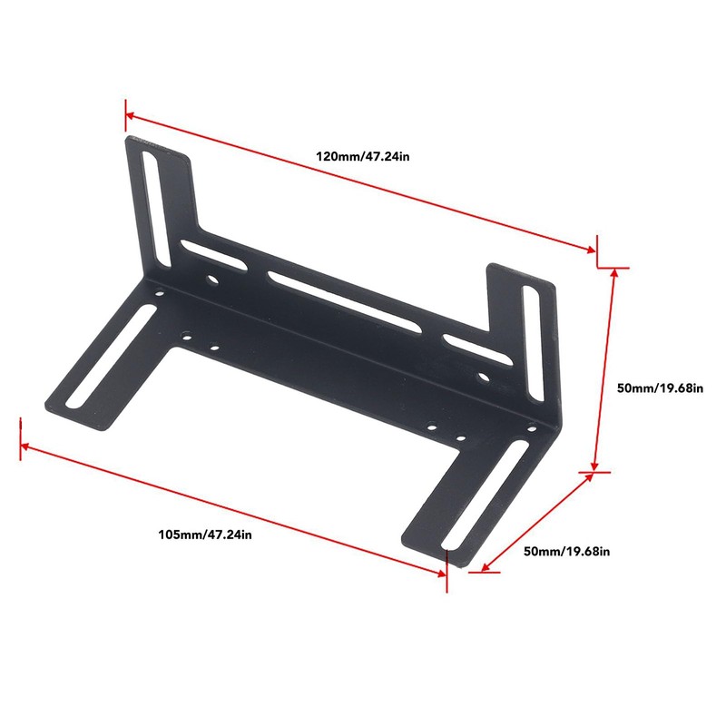 Computer Cooling Fan Holder, Thickened Stainless Steel Bracket, Baking Paint,