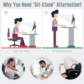 Lift Table, Computer, Mobile, Height Workstation, Adjustable Standing Laptop Desk with Rolling Casters, Black