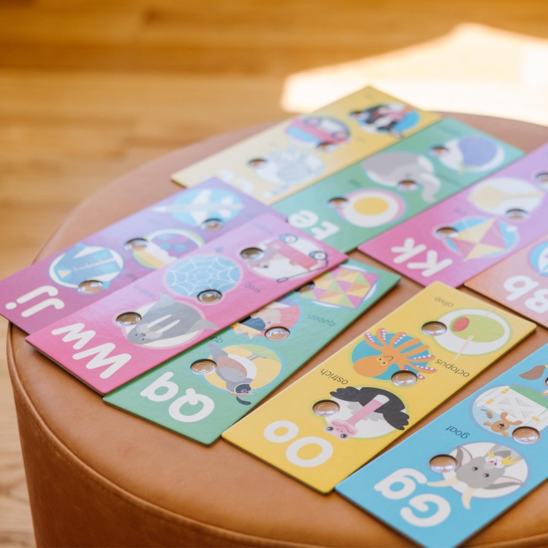 Melissa & Doug Poke-a-Dot! Alphabet Jumbo Learning Cards, 13 Double