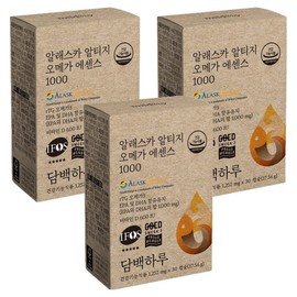 Simple Haru Alaska Altige Omega Essence 1000, 3 units, 30 tablets / 담백하루 알래스카 알티지 오메가 에센스 1000, 3개, 30정