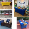 SweetEasy 4FT Pack of 2 Spandex Table Cover,Fitted Stretchable Tablecloth,