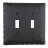 Rustic Rancho Wrought Iron Double Toggle Switch Plate Cover EPH44